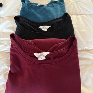 Danskin Teal, Black, and Burgundy Top Bundle of 3